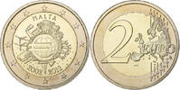 Malta 2 Euro Bi-Metallic, UNZ, KM:139 -