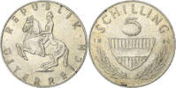 Österreich 5 Schilling Münze, S+, Silber, KM:2889 -