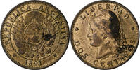 Argentinien 2 Centavos Bronze, S, KM:33 -