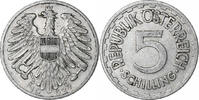 Österreich 5 Schilling Münze, SS, Aluminium, KM:2879 -