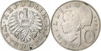 Österreich 10 Schilling SS, Copper-Nickel Plated Nickel, KM:2918 -