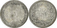 Niederlande 10 Cents Wilhelmina I, Silber, SGE+, KM:163 -