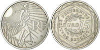 Frankreich 15 Euro Semeuse, VZ, Silber, Gadoury:EU288, KM:1535 -