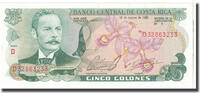 Costa Rica 5 Colones Geldschein, KM:236d, UNZ -