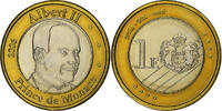 Monaco Euro unofficial private coin, Bi-Metallic, UNZ+ -
