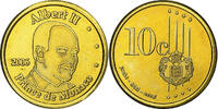 Monaco 10 Euro Cent unofficial private coin, Messing, UNZ+ -