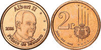 Monaco 2 Euro Cent unofficial private coin, Copper Plated Steel, UNZ+ -