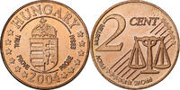 Ungarn 2 Euro Cent Kupfer, UNZ+ -