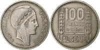 Algeria 100 Francs Paris, Kupfer-Nickel, VZ, KM:93 -