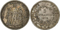 Frankreich 5 Francs Hercule, Paris, Silber, S+, Le Franc:F.334, KM:820.1 -