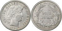 Vereinigte Staaten Dime Barber Dime, U.S. Mint, Silber, SS, KM:113 -