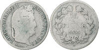 Frankreich 1/2 Franc Louis-Philippe, Lille, Silber, SGE+, Le -