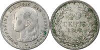 Niederlande 10 Cents Wilhelmina I, Silber, S+, KM:116 -