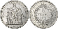 Frankreich 5 Francs Hercule, Paris, Silber, SS, Le Franc:F.334, KM:820.1 -
