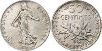 Frankreich 50 Centimes Semeuse, Paris, Silber, SS+, Le Franc:F.190 -