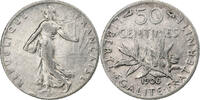 Frankreich 50 Centimes Semeuse, Paris, Silber, S+, Le Franc:F.190 -