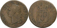 Frankreich Sol Louis XVI, Paris, Kupfer, S, Gadoury:350, KM:578.1 -