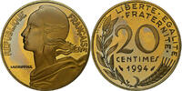 Frankreich 20 Centimes Marianne, Paris, PP, Aluminum-Bronze, STGL -