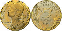 Frankreich 5 Centimes Marianne, Paris, BE, Aluminum-Bronze, STGL -