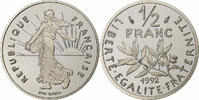 Frankreich 1/2 Franc Semeuse, Paris, PP, Nickel, STGL, Gadoury:429a -