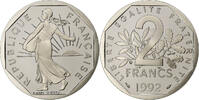 Frankreich 2 Francs Semeuse, Paris, BE, Nickel, STGL, Gadoury:547b -