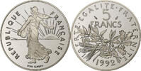 Frankreich 5 Francs Semeuse, Paris, PP, Nickel Clad Copper-Nickel, STGL -