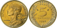 Frankreich 5 Centimes Marianne, Paris, Proof / BE, Aluminum-Bronze -