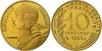Frankreich 10 Centimes Marianne, Paris, Proof / BE, Aluminum-Bronze -