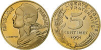 Frankreich 5 Centimes Marianne, Paris, PP, Aluminum-Bronze, STGL -