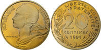 Frankreich 20 Centimes Marianne, Paris, PP, Aluminum-Bronze, STGL -