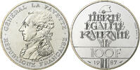 Frankreich 100 Francs Lafayette, FDC, Silber, STGL, KM:962 -
