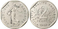 Frankreich 2 Francs Semeuse, Paris, Nickel, STGL, Gadoury:547, KM:942.1 -