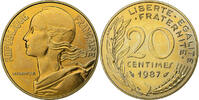 Frankreich 20 Centimes Marianne, Paris, Aluminum-Bronze, STGL -