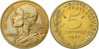 Frankreich 5 Centimes Marianne, Paris, Aluminum-Bronze, STGL -