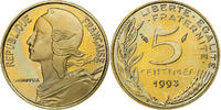 Frankreich 5 Centimes Marianne, Paris, PP, Aluminum-Bronze, STGL -