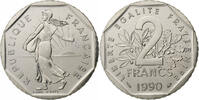 Frankreich 2 Francs Semeuse, Paris, Nickel, STGL, Gadoury:547, KM:942.1 -