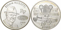 Frankreich 10 Euro Ettore Bugatti, BE, Monnaie de Paris, Silber, UNZ -