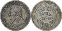 Südafrika 2-1/2 Shillings Pretoria, Silber, S+, KM:7 -