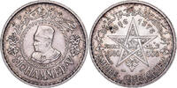 Marokko 500 Francs Mohammed V, Paris, Silber, VZ, KM:54 -