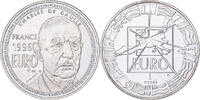 Frankreich Medaille Euro, Charles de Gaulle, Silber, Jimenez, VZ+ -