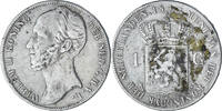Niederlande Gulden William II, Utrecht, Silber, SS+, KM:66 -