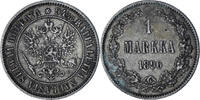 Finnland Markka Alexander III, Helsinki, Silber, VZ, KM:3.2 -
