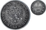 Finnland Markka Alexander III, Helsinki, Silber, VZ, KM:3.2 -