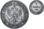 Finnland Markka Alexander III, Helsinki, Silber, VZ, KM:3.2 -