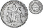 Frankreich 50 Francs Hercule, Paris, Avers 20 francs, Silber, VZ -