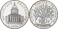Frankreich 100 Francs Panthéon, MDP, Série BE / Proof, Silber, STGL -