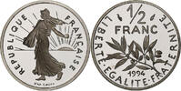 Frankreich 1/2 Franc Semeuse, Paris, Série BE / Proof, Nickel, STGL -
