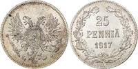 Finnland 25 Penniä Nicholas II, Helsinki, Civil War, Silber, VZ, KM:19 -