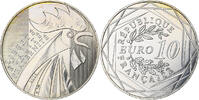 Frankreich 10 Euro Coq, Paris, UNZ, Silber -