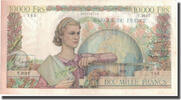 Frankreich 10,000 Francs Génie Français, 1952-03-06, SS, Fayette:50.57 -